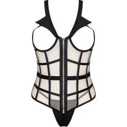 LIVCO CORSETTI FASHION - LAURA LC 20215 CORSET TANGA L-XL