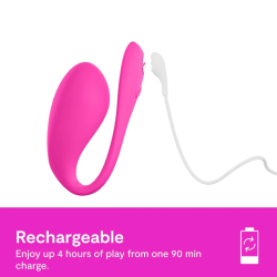 WE-VIBE - JIVE 2 VIBRADOR HUEVO PONIBLE ROSA ELÉCTRICO