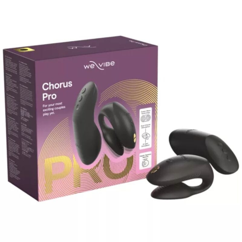 WE-VIBE - CHORUS PRO VIBRADOR PREMIUM PARA PAREJAS NEGRO SATINADO
