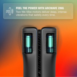 ARCWAVE - ZING VIBRATING MALE STROKER WITH DUAL MOTOR BLACK