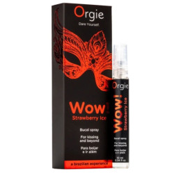 ORGIE - WOW STRAWBERRY ICE SPRAY BUCAL BESABLE EFECTO FRÍO 10 ML