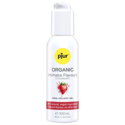 PJUR - ORGANIC INTIMATE FLAVOURS GEL ÍNTIMO ORAL SABOR FRESA 100 ML