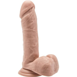 GET REAL - DILDO 18 CM CON TESTÍCULOS NATURAL