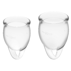 SATISFYER - FEEL CONFIDENT MENSTRUAL CUP DARK BLUE 15 20 ML
