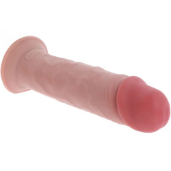 GET REAL - DILDO DELUXE DONG GRUESO DE DOBLE DENSIDAD TPE 25.5 CM