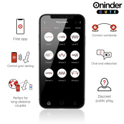 ONINDER CUTE - LOVE BUTT VIBRATING ANAL PLUG DILATOR - FREE WORLDWIDE APP