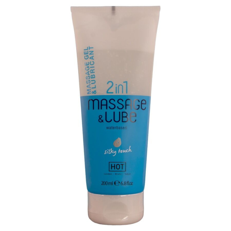 HOT - MASSAGE and GLIDE GEL 2IN1 SILKY TOUCH 200 ML