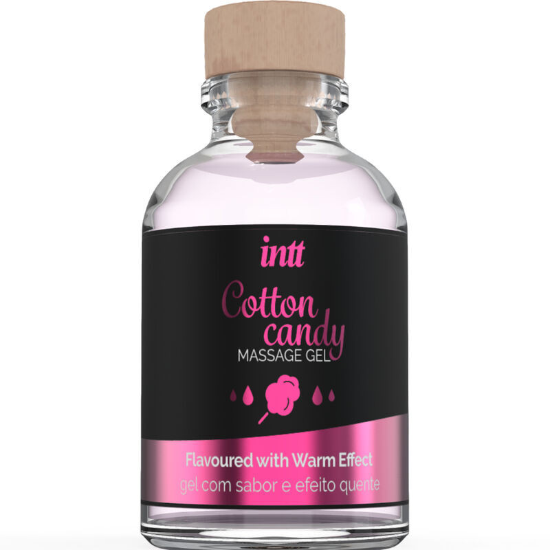 INTT MASSAGE and ORAL SEX - GEL DE MASAJE CON SABOR A ALGODÓN DE AZUCAR Y EFECTO CALOR