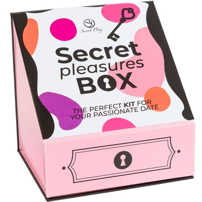 SECRET PLAY - CAJA DE PLACERES PARA PAREJAS DADOS BALA VIBRADORA PLUMERO