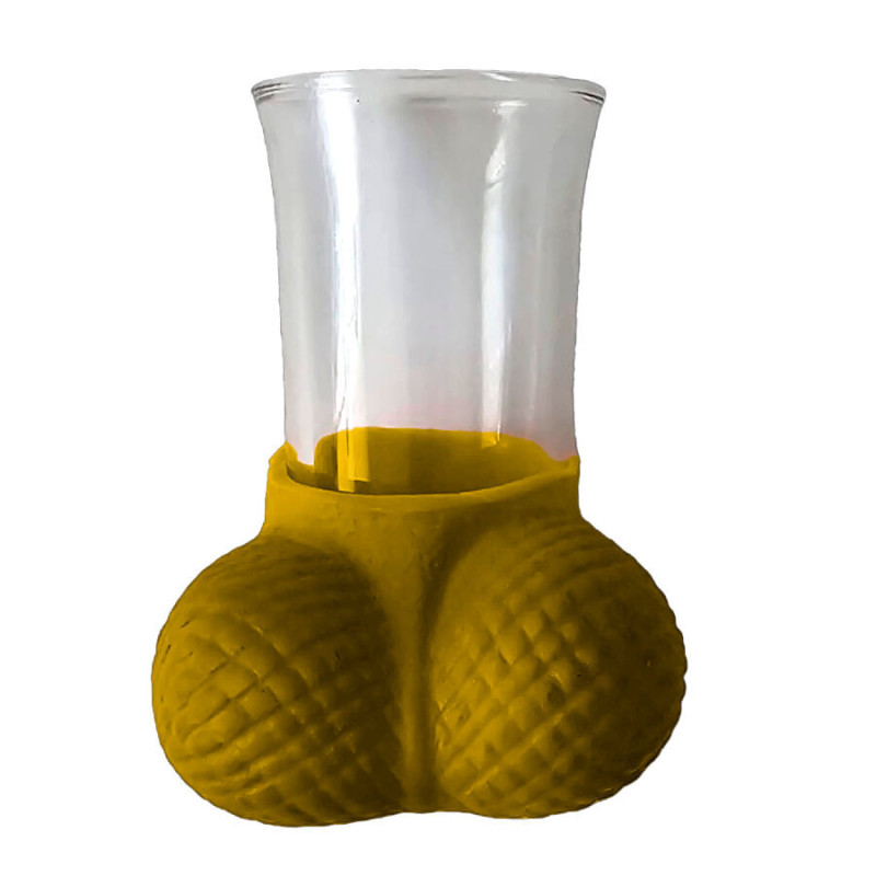 DIABLO PICANTE - VASO DE CHUPITOS DORADO