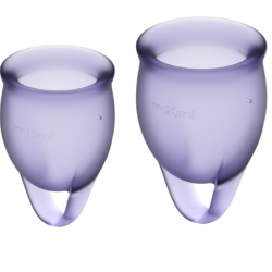 SATISFYER - FEEL CONFIDENT KIT COPA MENSTRUAL LILA 15 20 ML