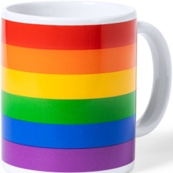 PRIDE - LGBT FLAG CUP IN INDIVIDUAL BOX KRAFT -en-pt-en-fr-it-