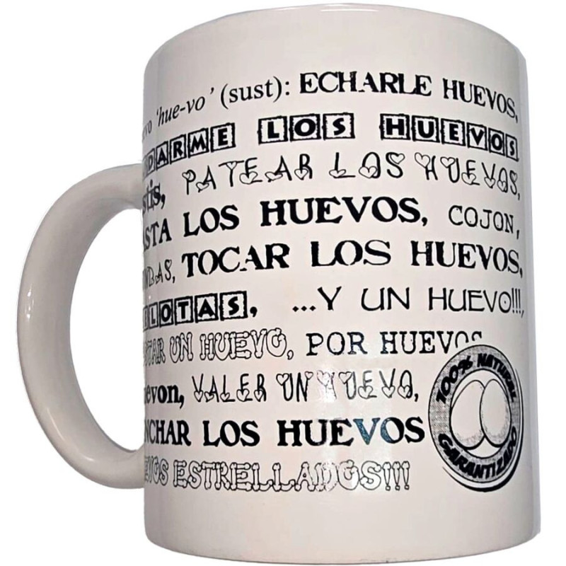 DIABLO PICANTE - WHITE MUG WITH BALLS SYNONYMS 370 ML
