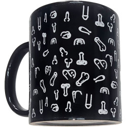 DIABLO PICANTE - TAZA NEGRA PENES 370 ML